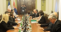2 March 2016 National Assembly Speaker Maja Gojkovic and the delegation of the Committee for European Affairs of the National Assembly of the Republic of France